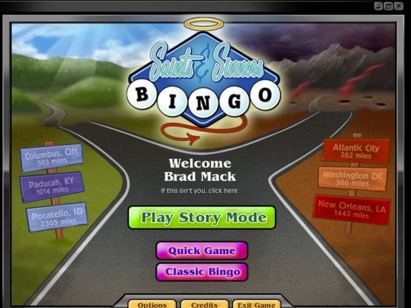 Saints & Sinners Bingo - Screenshot