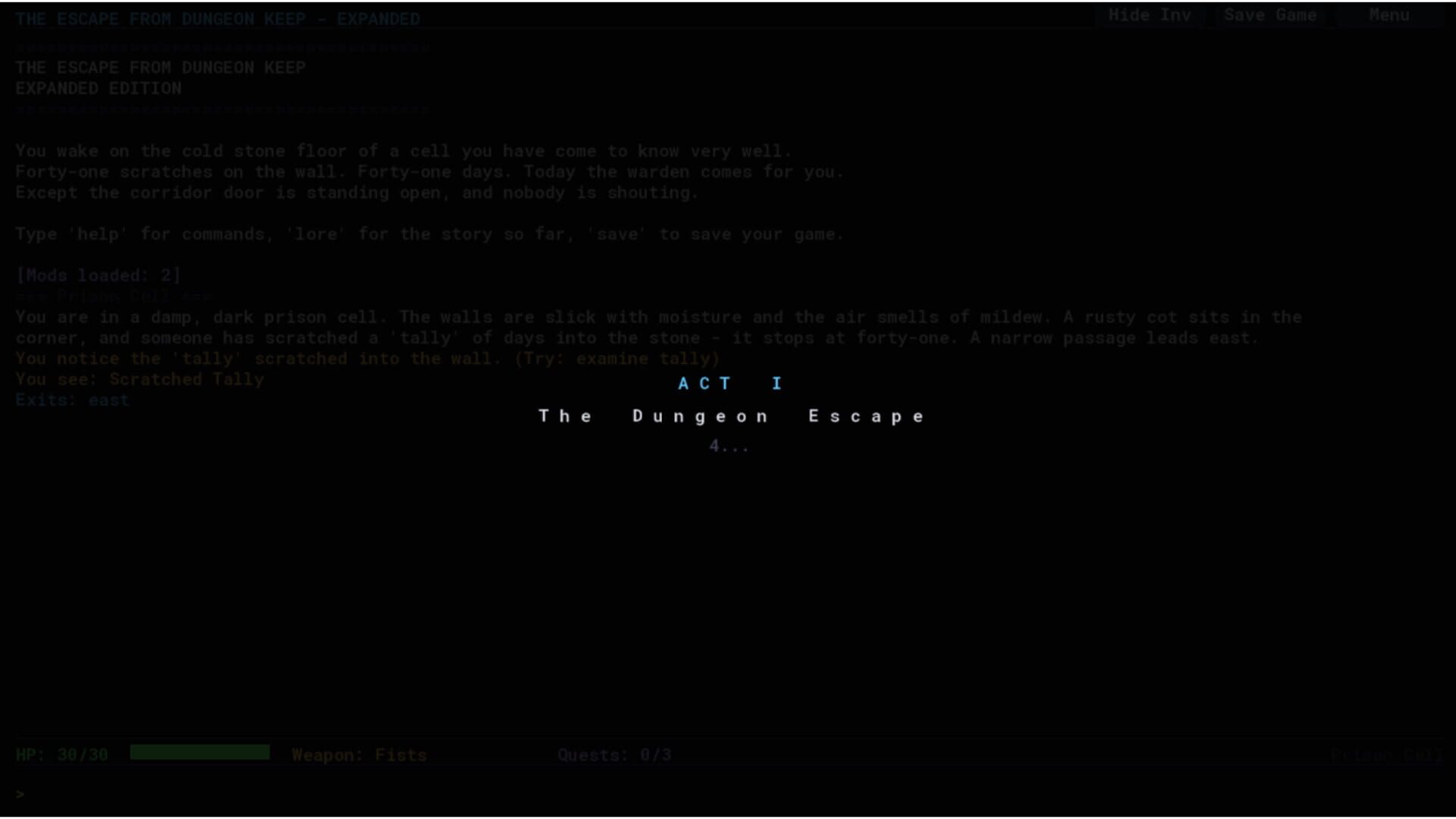 The Escape From Dungeon Keep