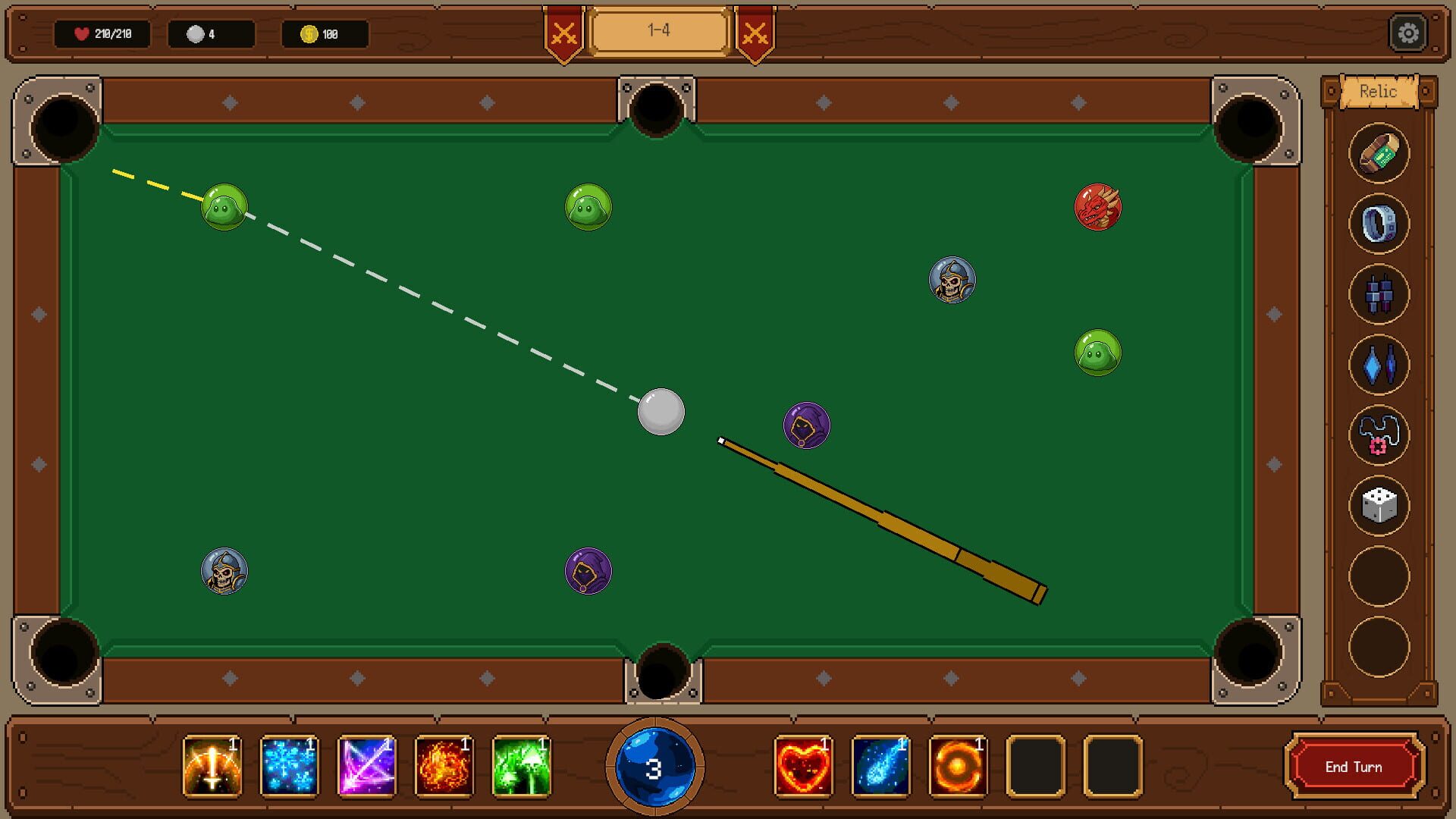 Brave Billiards - Screenshot