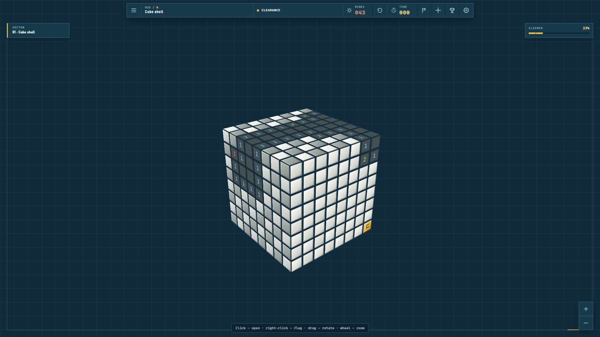 Minesweeper 3D - Screenshot