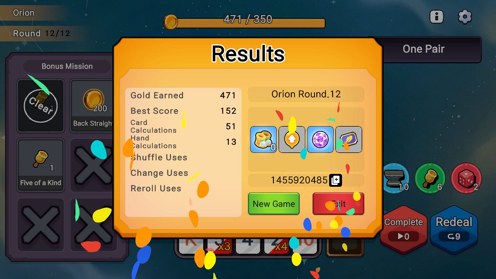 Board Poker - Screenshot