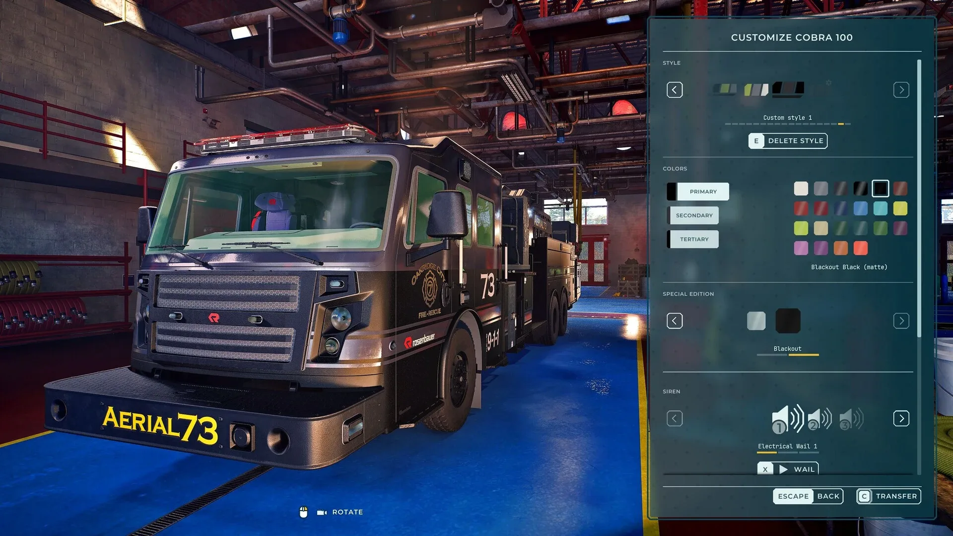 Firefighting Simulator: Ignite - Blackout Truck Edition Skins DLC