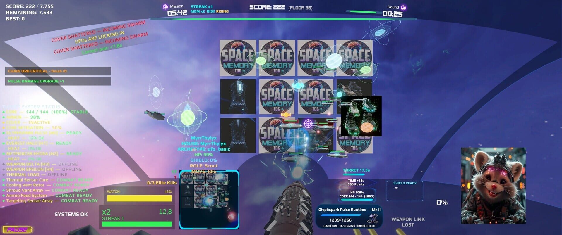 Space Memory TDG - Screenshot