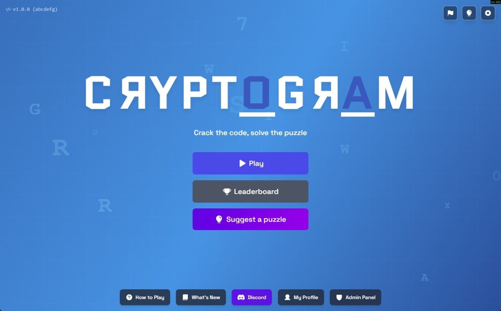Cryptogram - Screenshot