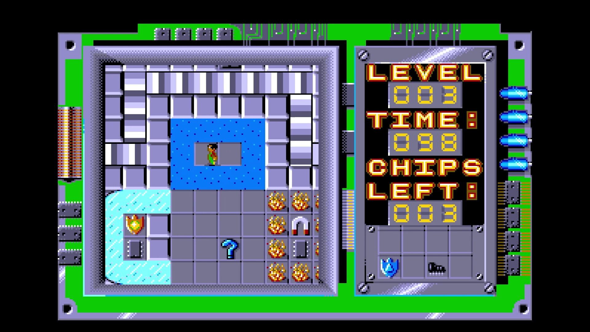 Chip's Challenge (Amiga/C64/Lynx/Mega Drive/SNES/Spectrum) - Screenshot