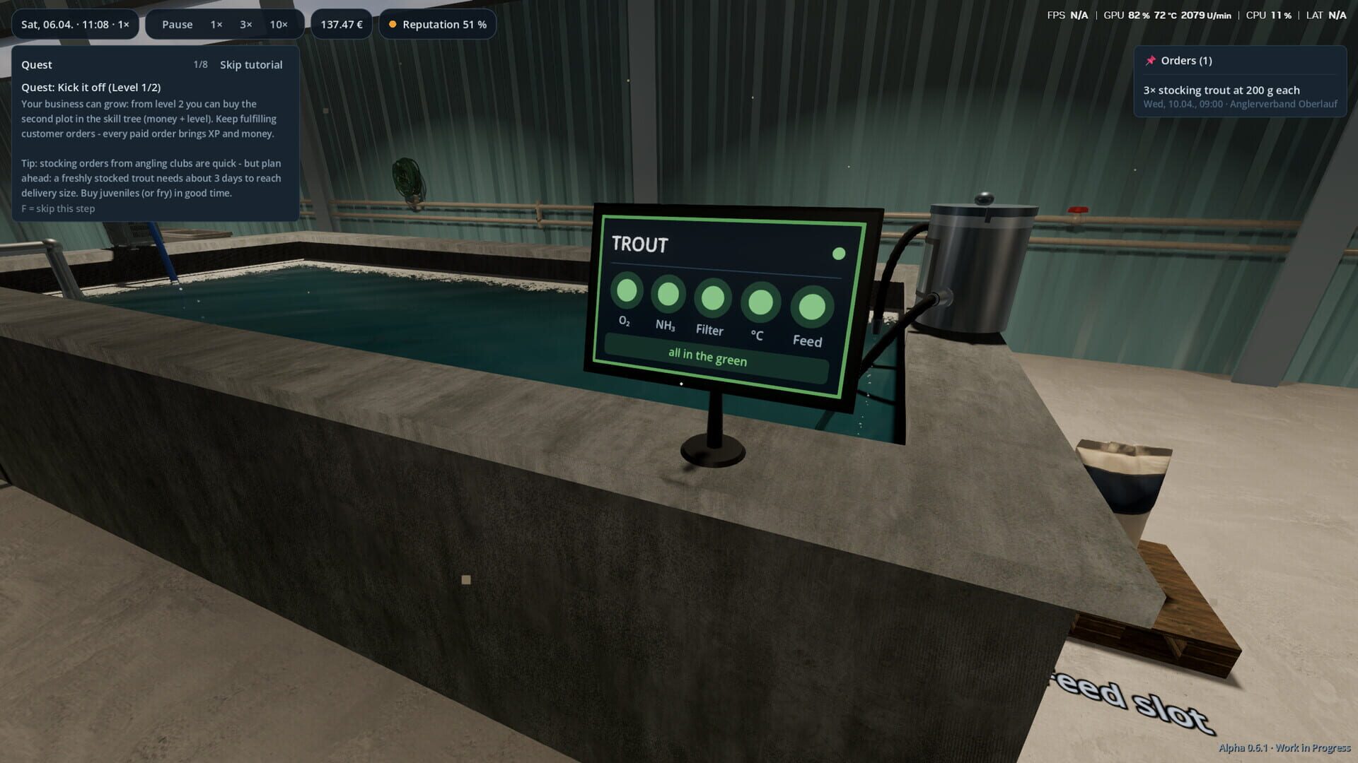 Aquaculture Simulator - Screenshot