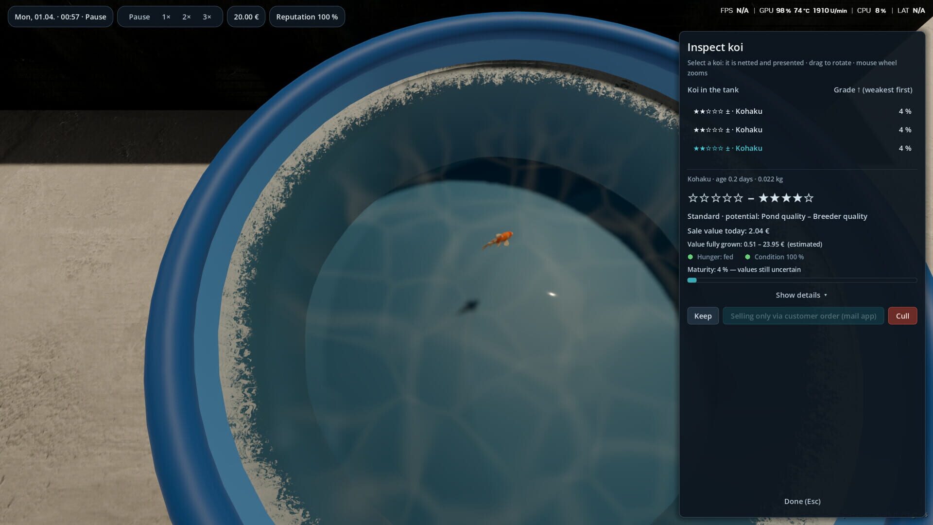 Aquaculture Simulator - Screenshot