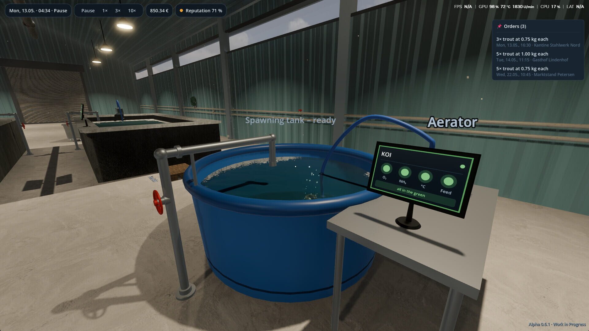 Aquaculture Simulator - Screenshot