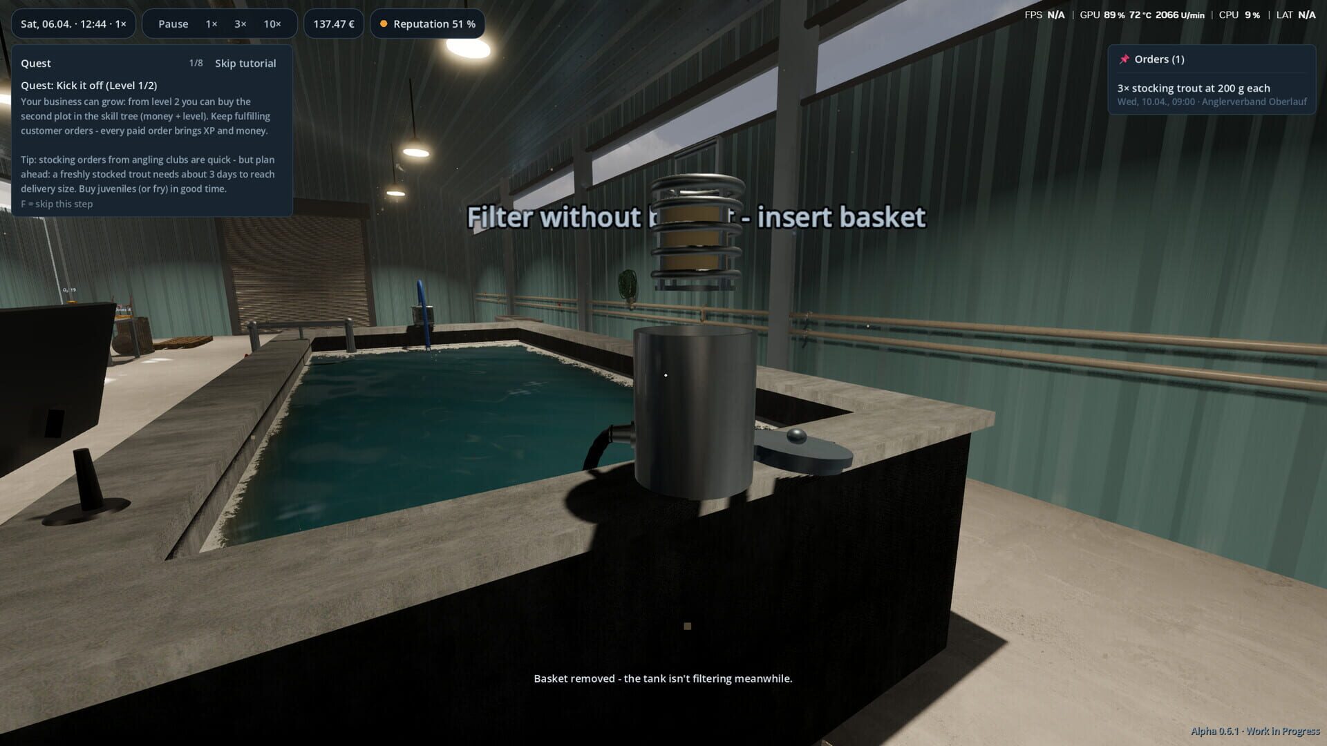 Aquaculture Simulator - Screenshot