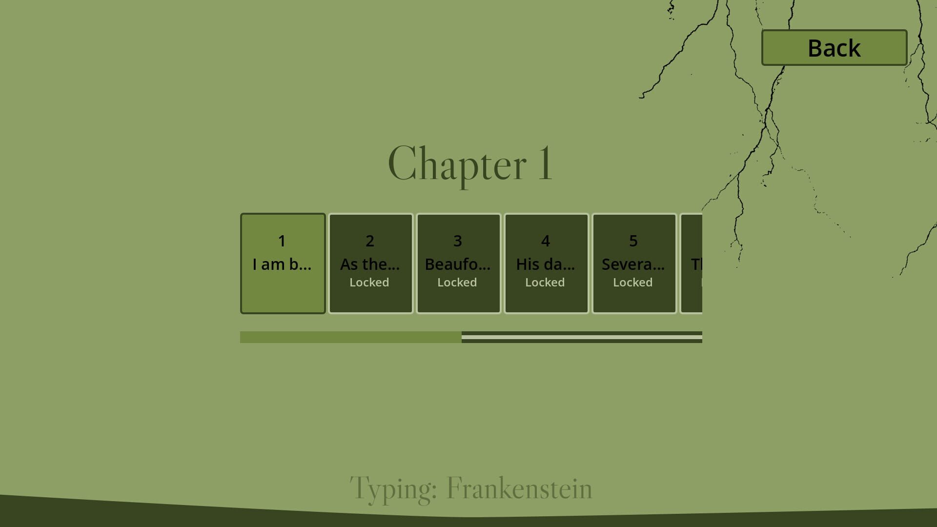 Typing Frankenstein - Screenshot