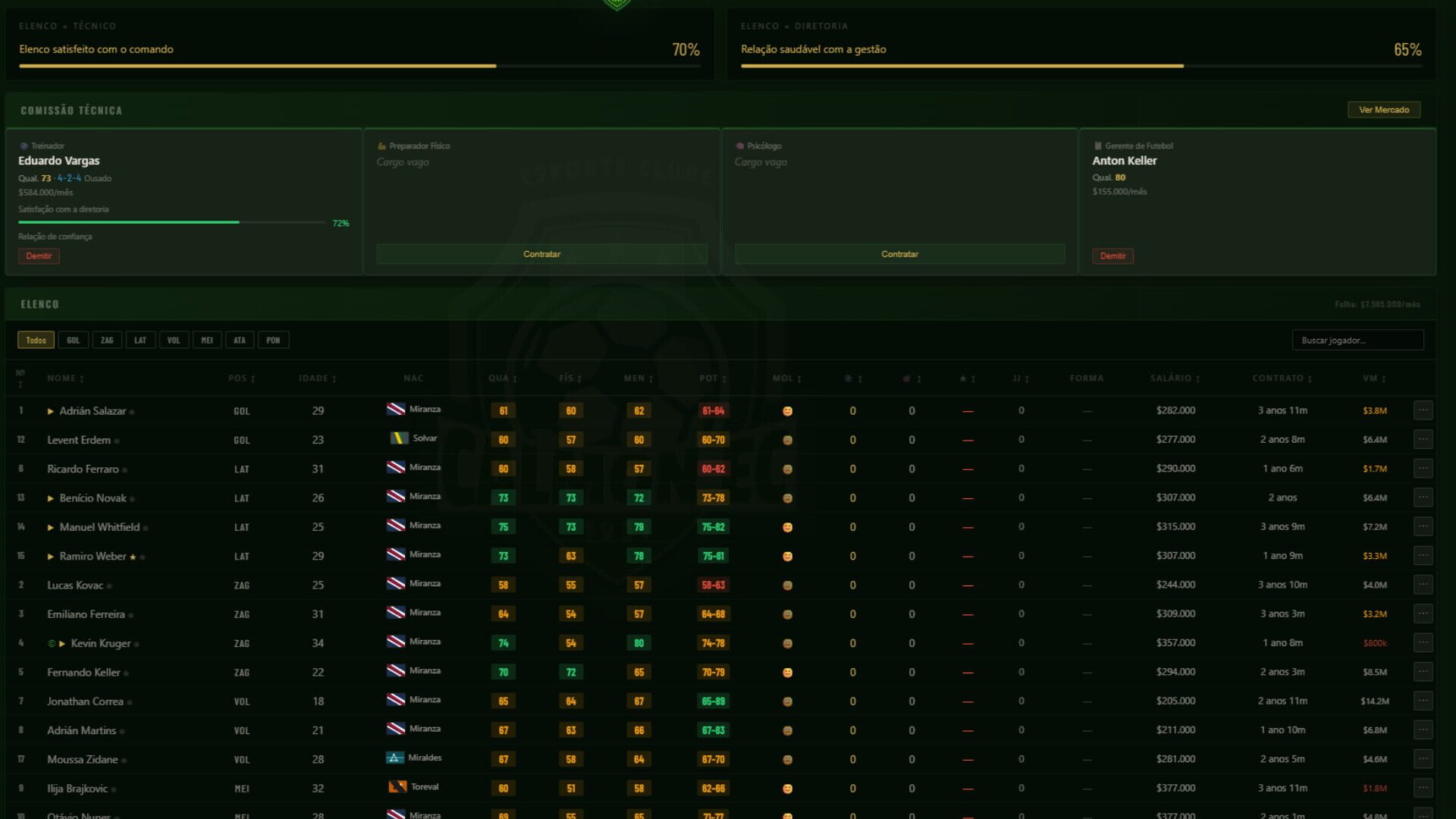 Miranza Futebol Clube - Screenshot