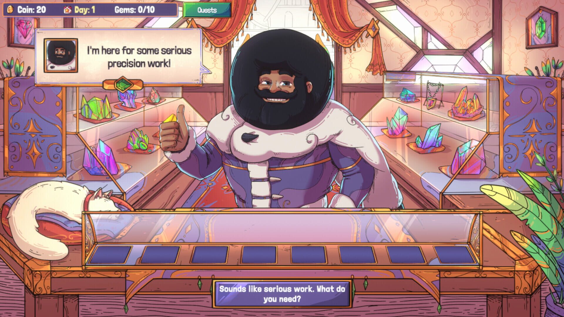 Gemmy Gems: A Cozy Shop Sim - Screenshot