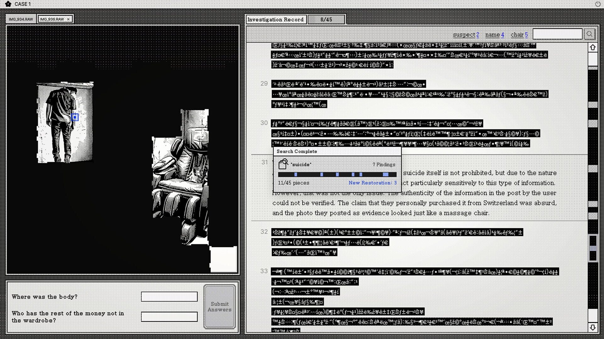 Cold Case - Screenshot