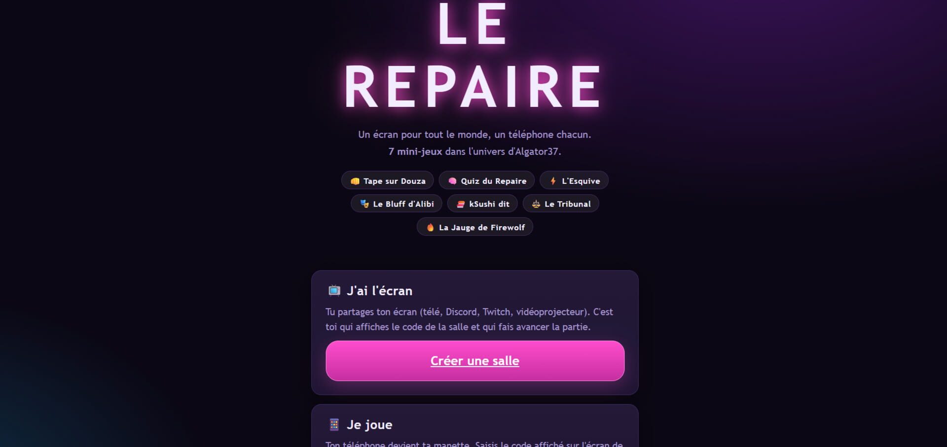 Le Repaire - Screenshot