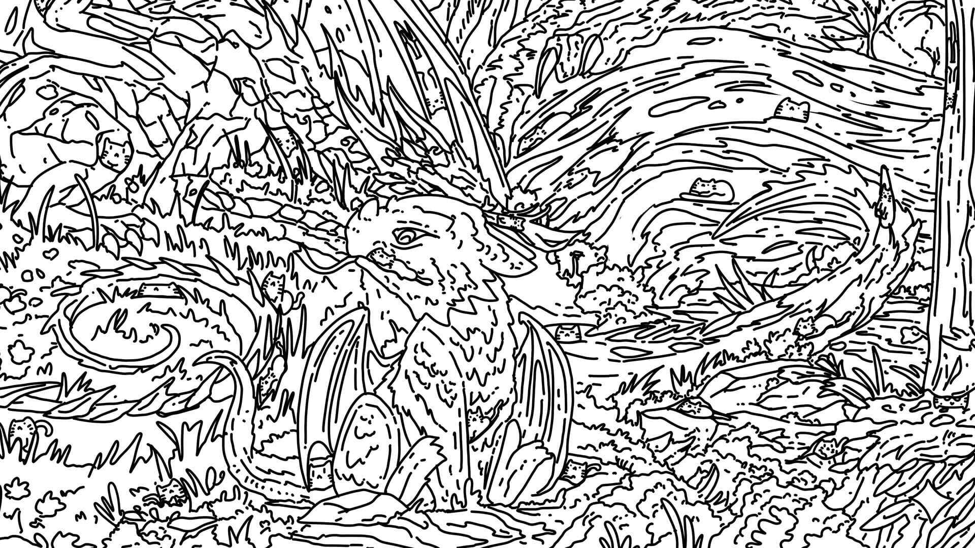 100 Dragon Cats - Screenshot