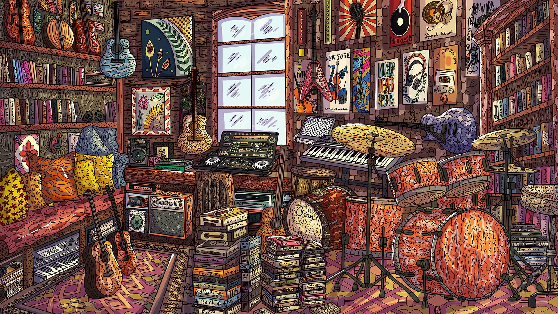 100 Music Cats