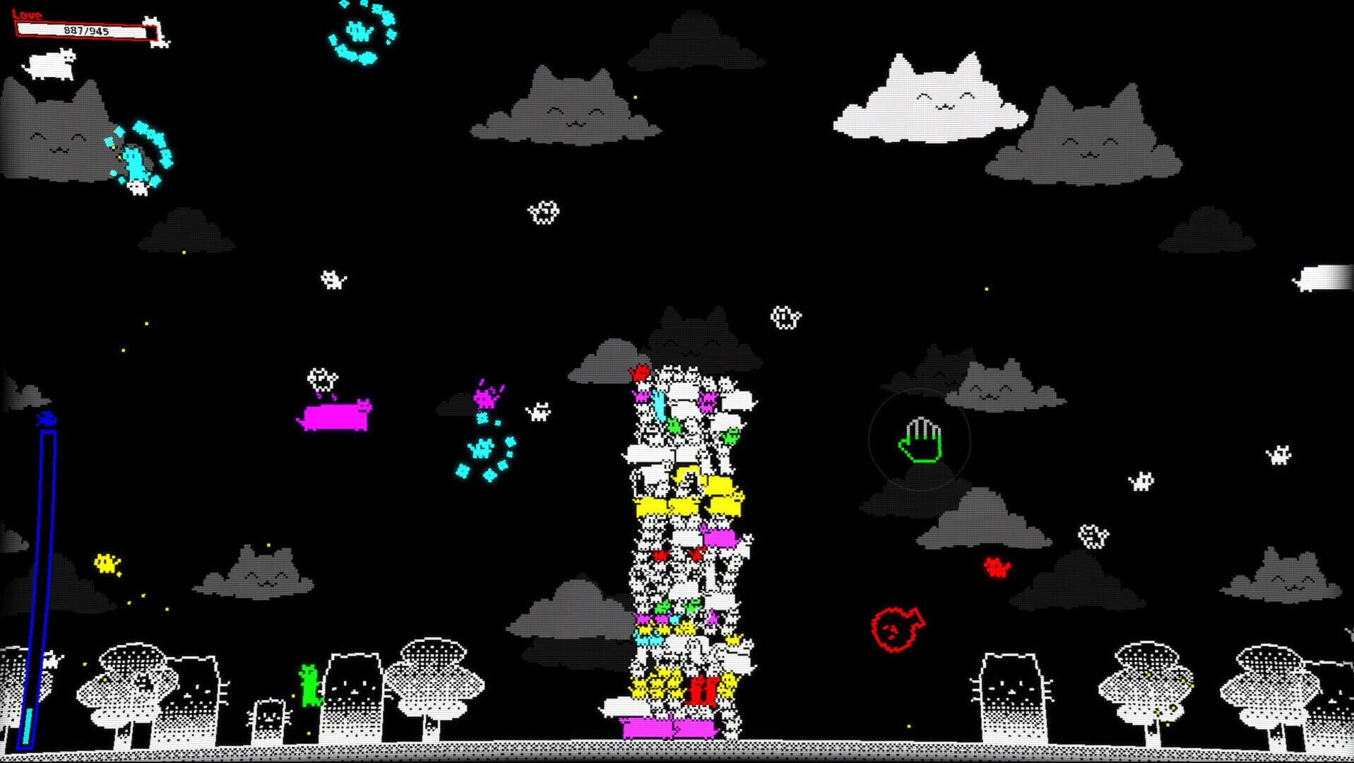 Build a Cat Tower to reach the Fish - Screenshot
