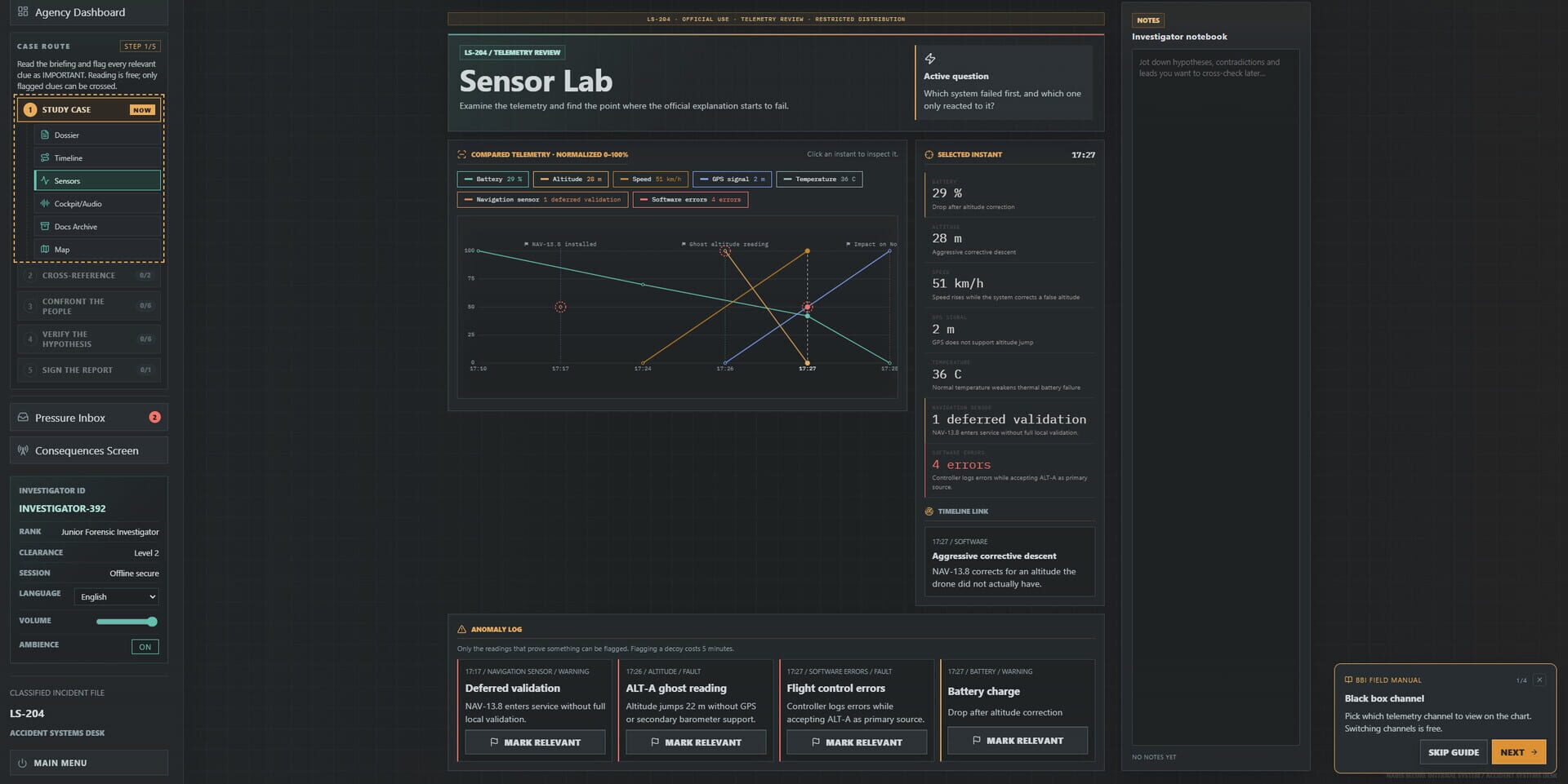 Accident Investigator Simulator: Black Box - Screenshot