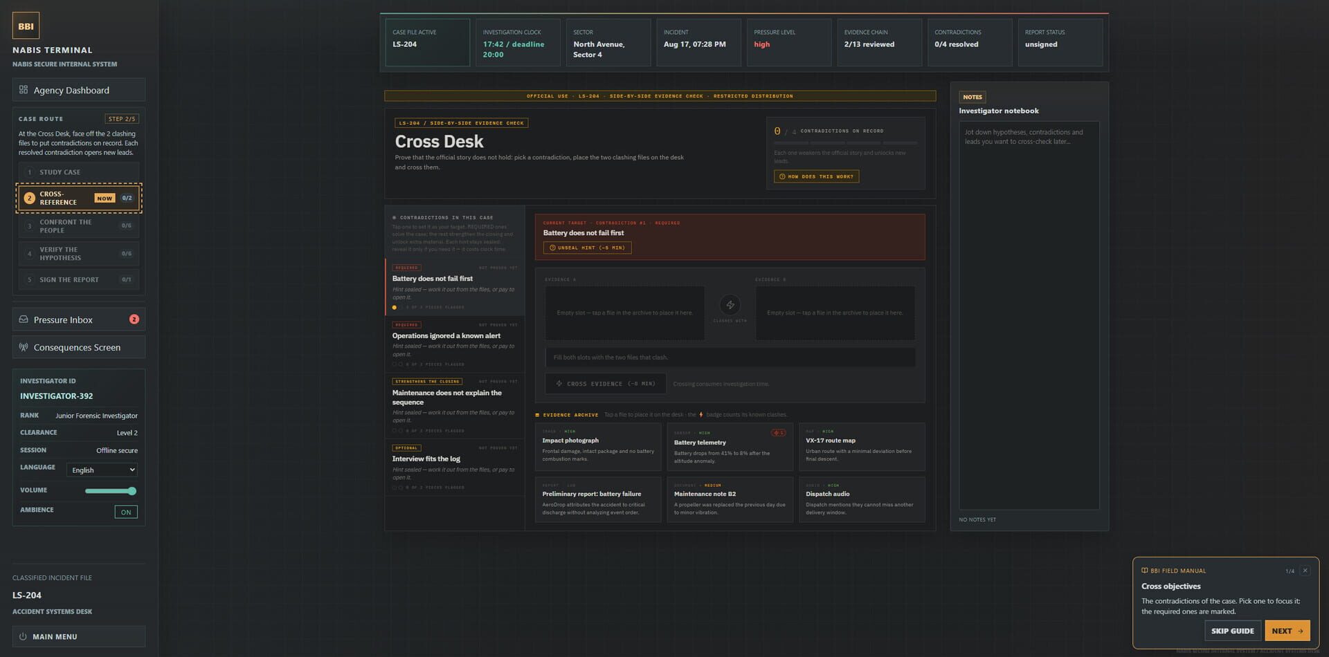 Accident Investigator Simulator: Black Box - Screenshot