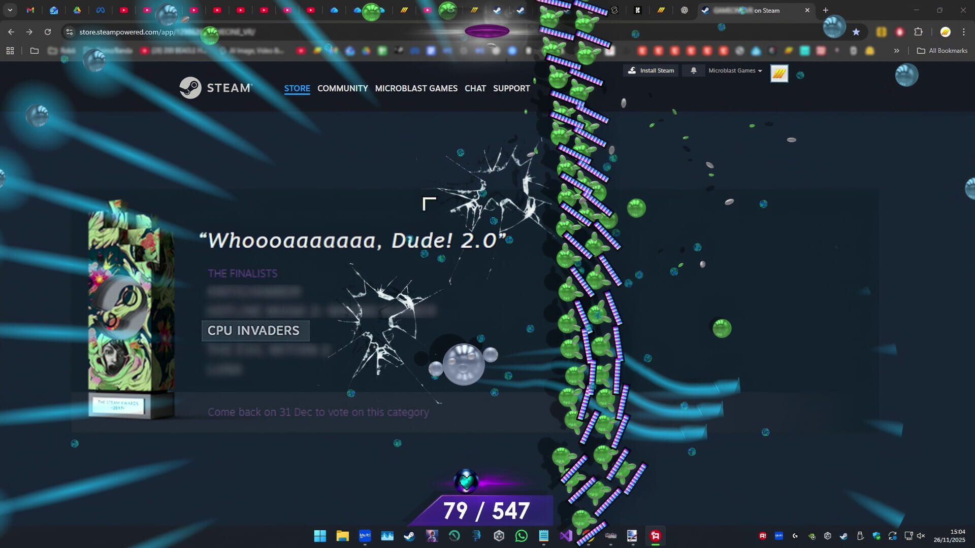 CPU Invaders: Micro Spheres - Screenshot