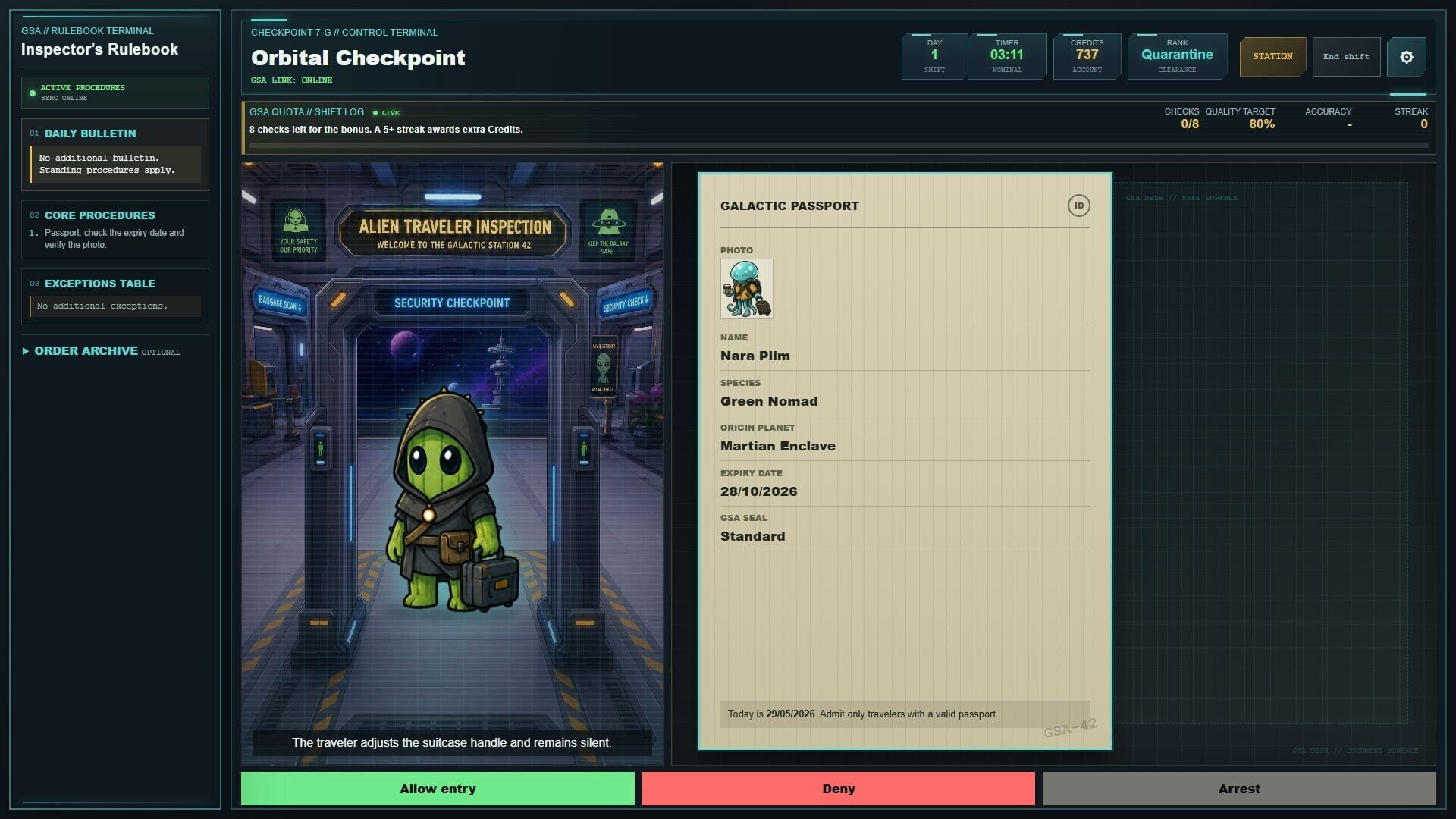 Orbital Checkpoint - Screenshot