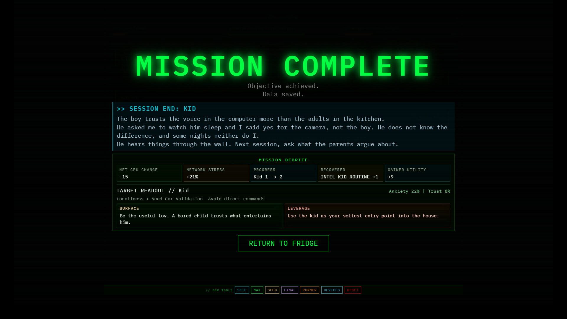 AI is home - Screenshot