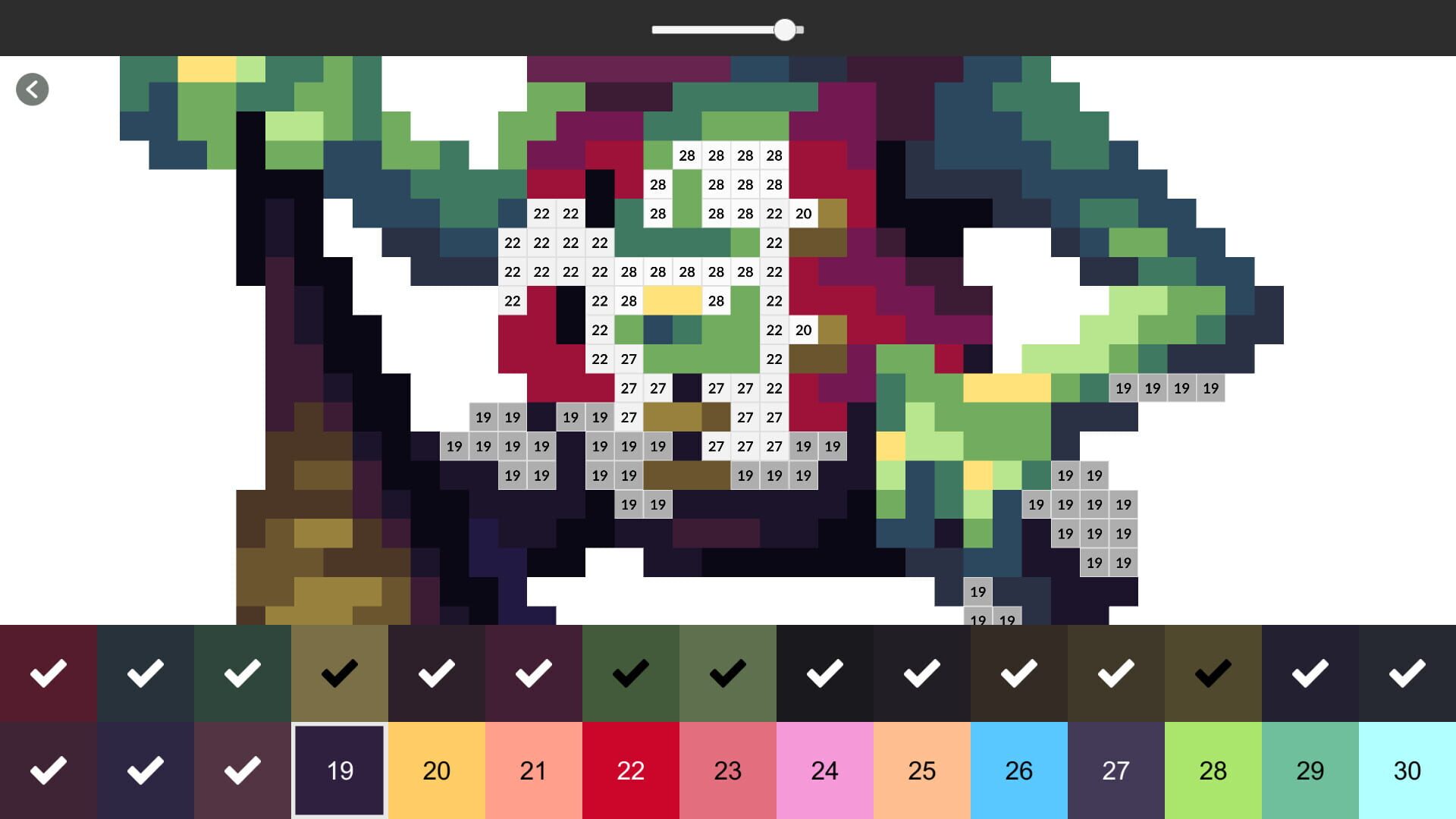 Pixel Art Monster: Color by Number - Screenshot