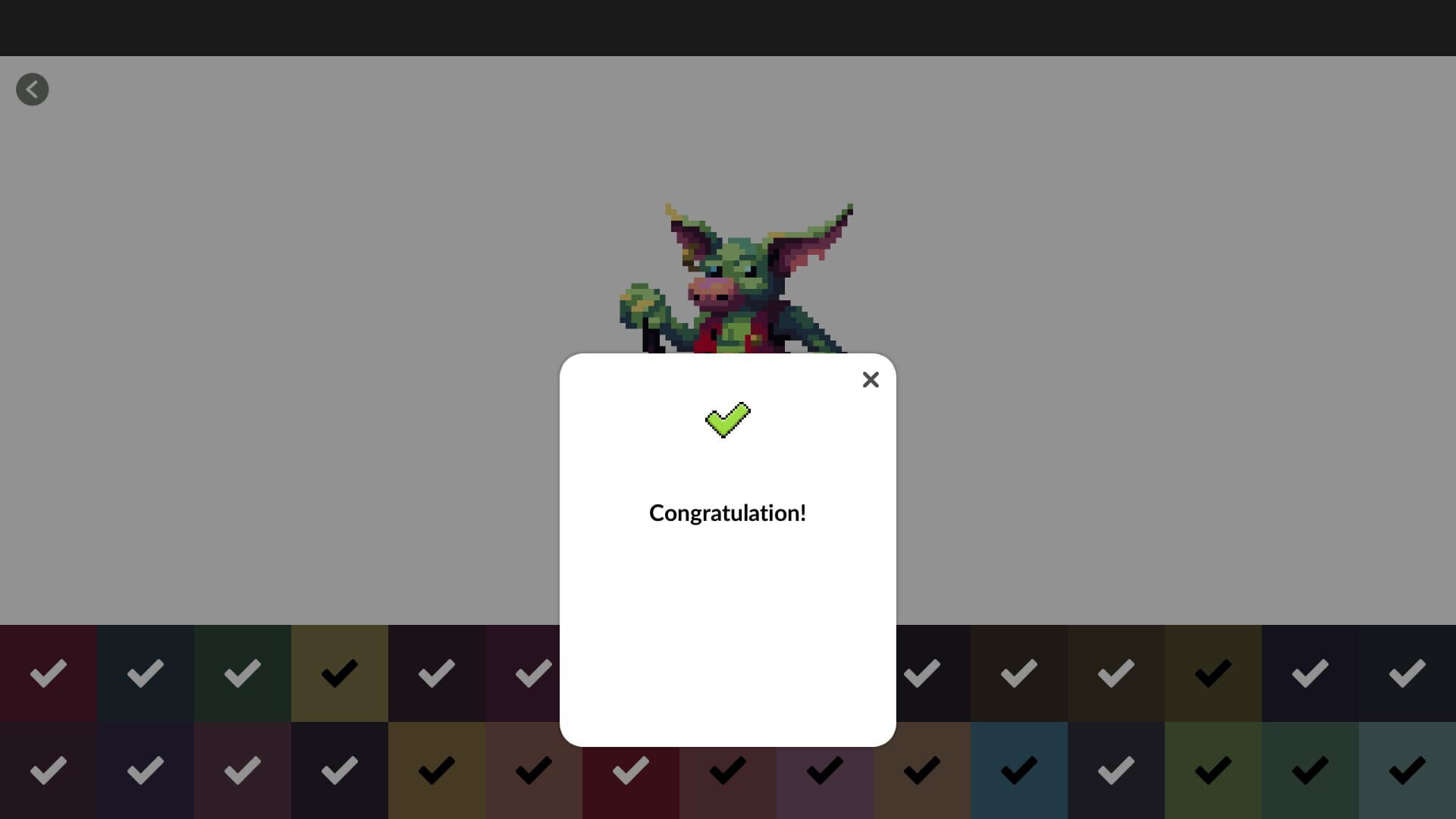 Pixel Art Monster: Color by Number - Screenshot