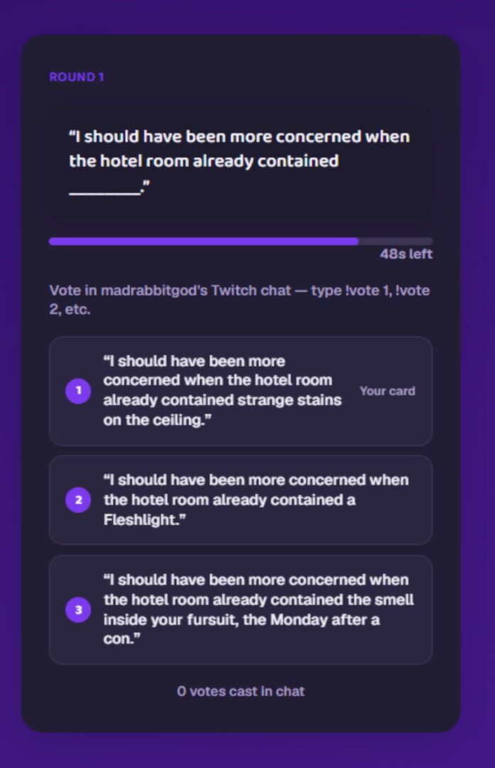 Trial by Chat Screenshot