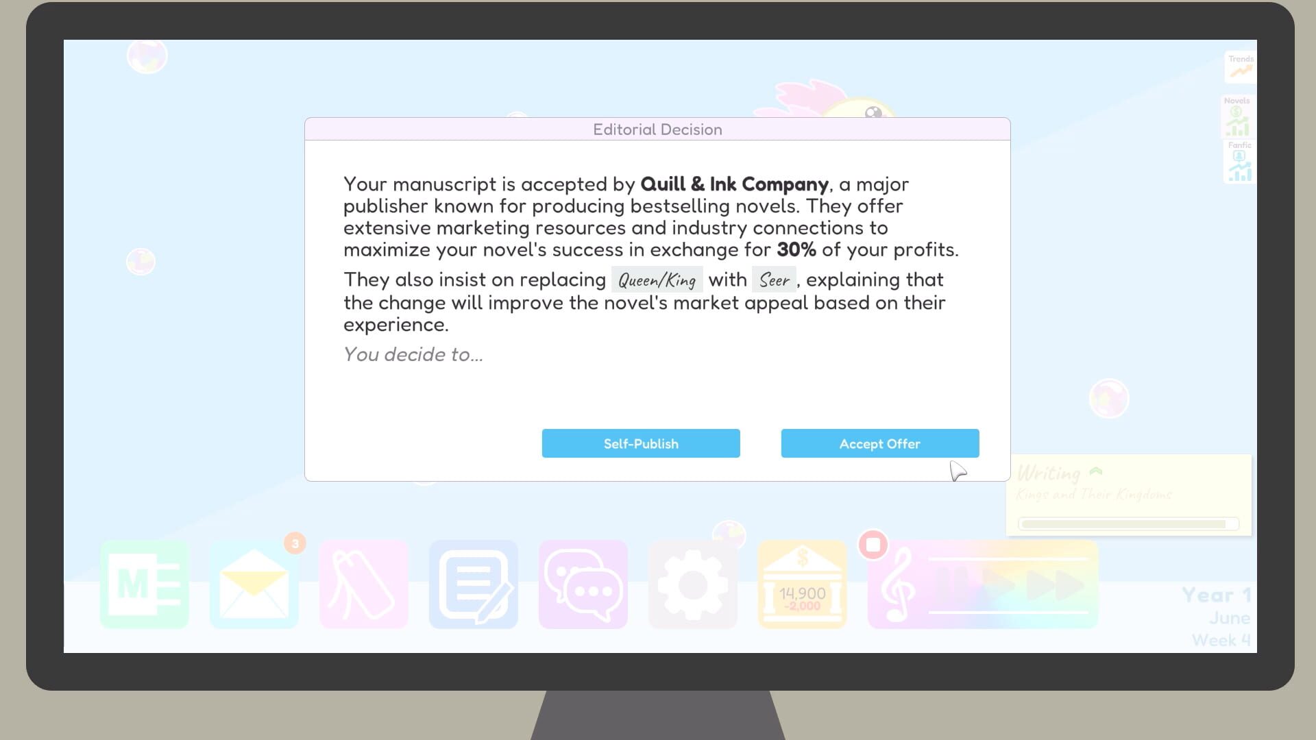 Author Sim Screenshot
