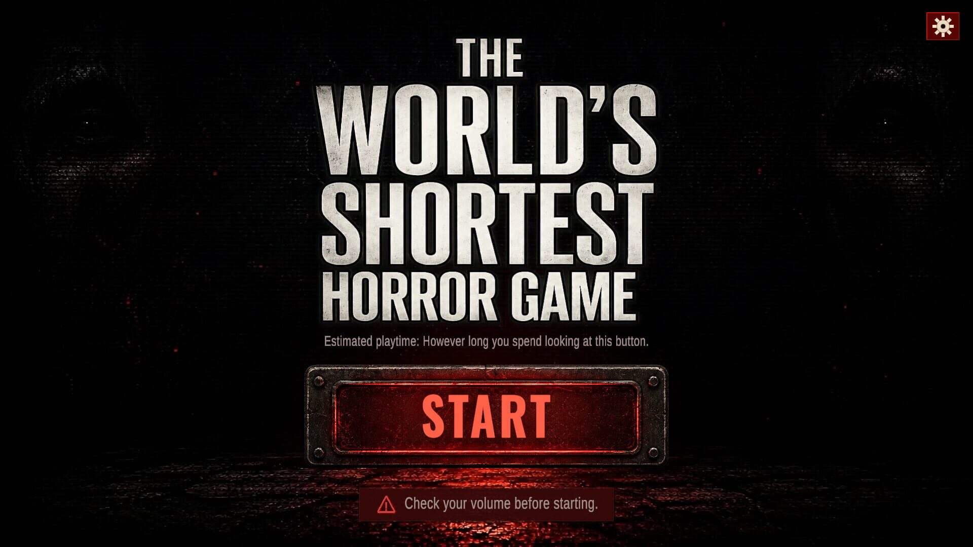 The World's Shortest Horror Game