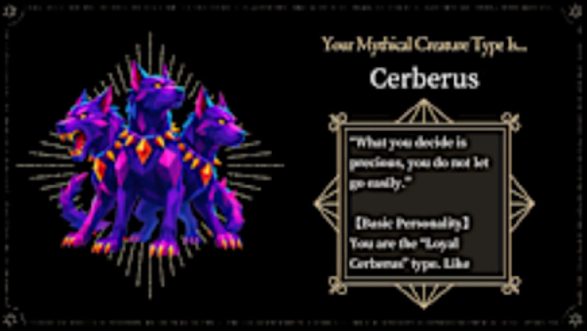 Mythical Creature Personality Quiz: 16 Types - Screenshot