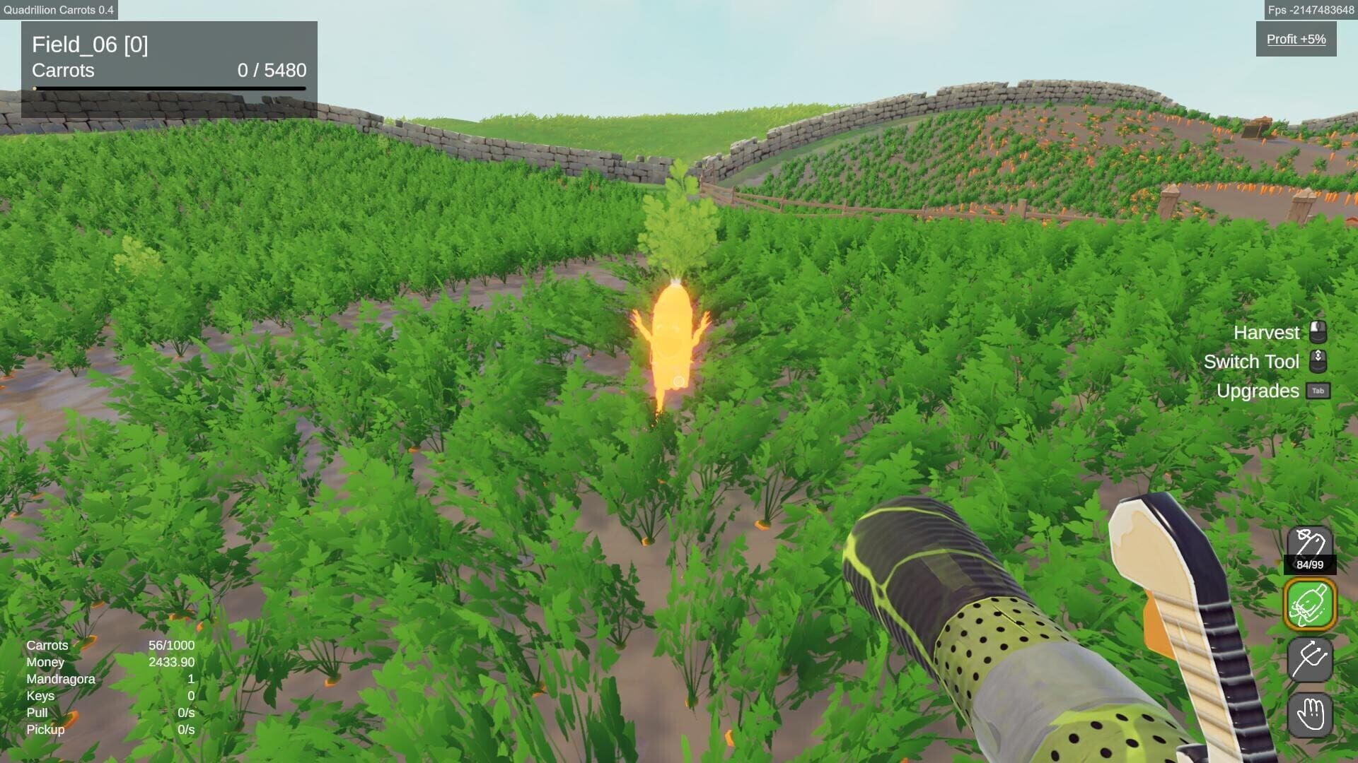 Quadrillion Carrots - Screenshot