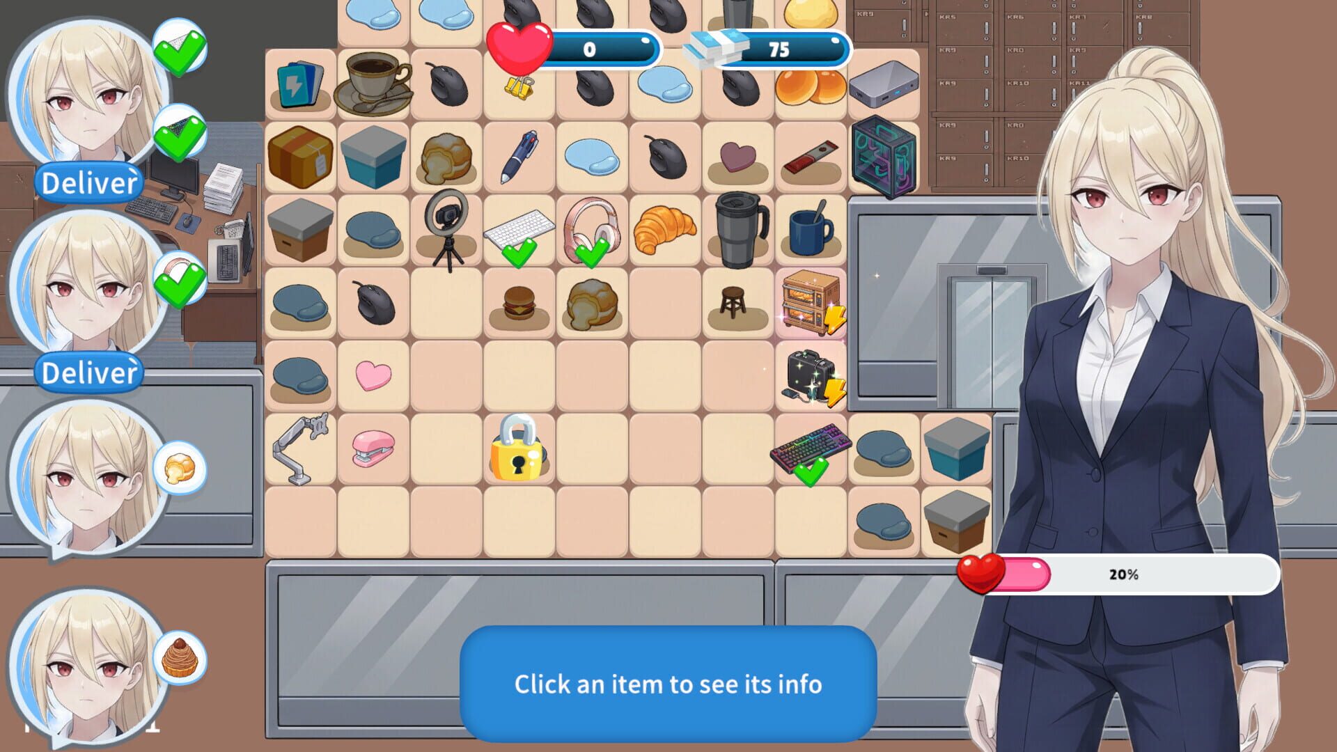 Merge Day: Office Girls - Screenshot