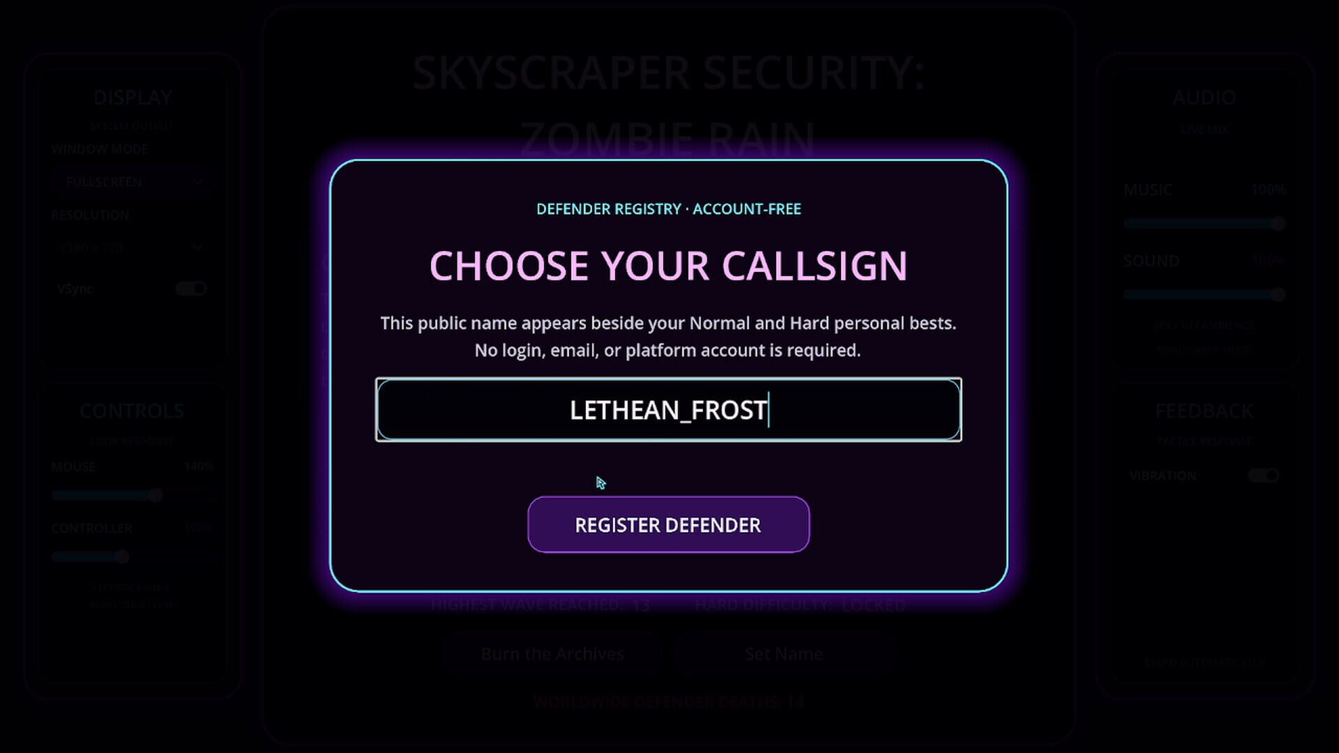 Skyscraper Security: Zombie Rain