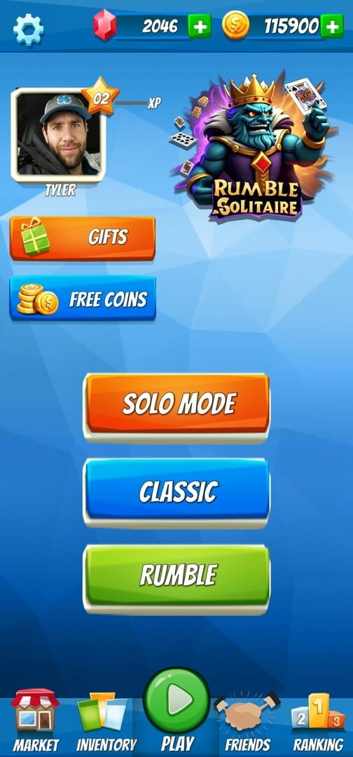 Rumble Solitaire · 游戏截图