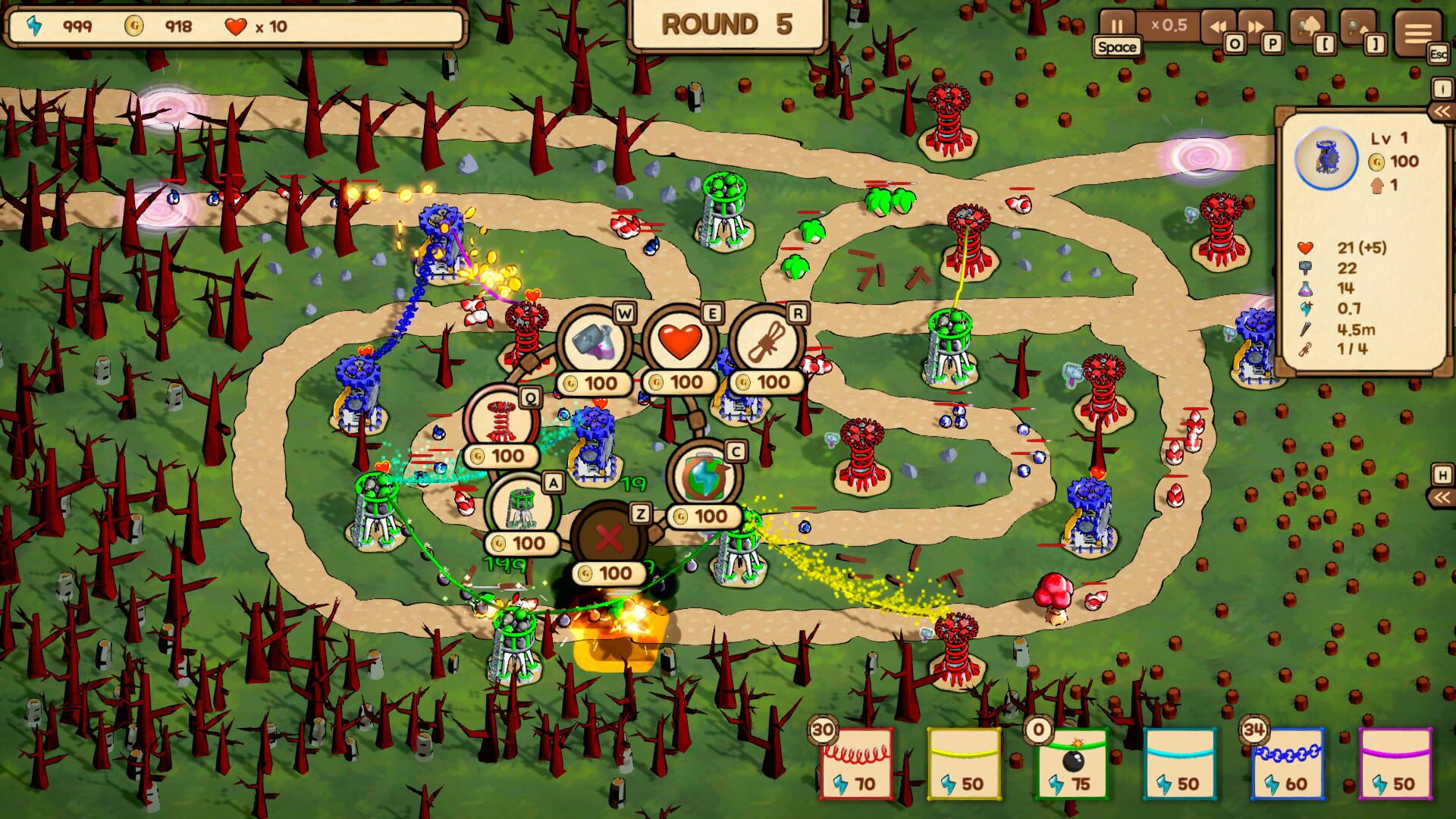 Rainbow Tower Defense screenshots