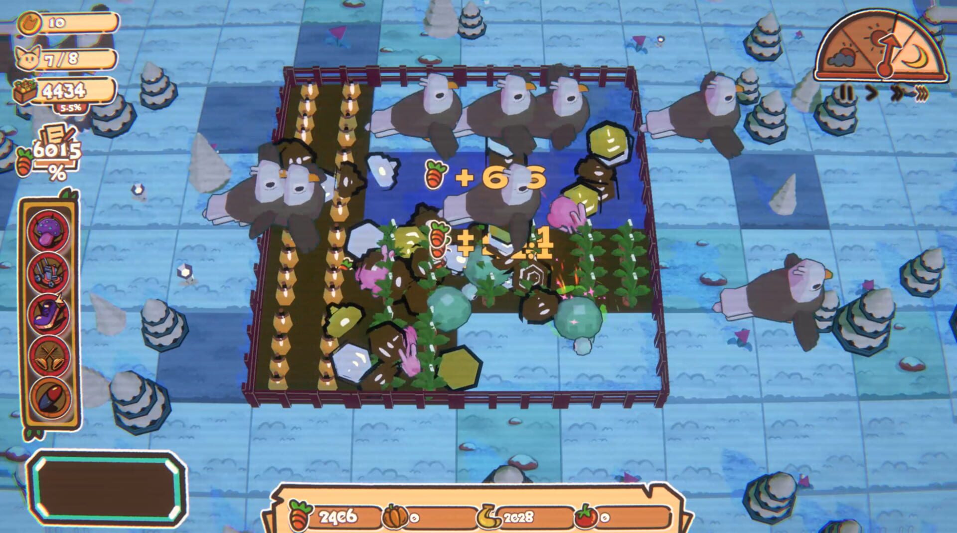 Crazy Farm: Roguelike Idle Building Game