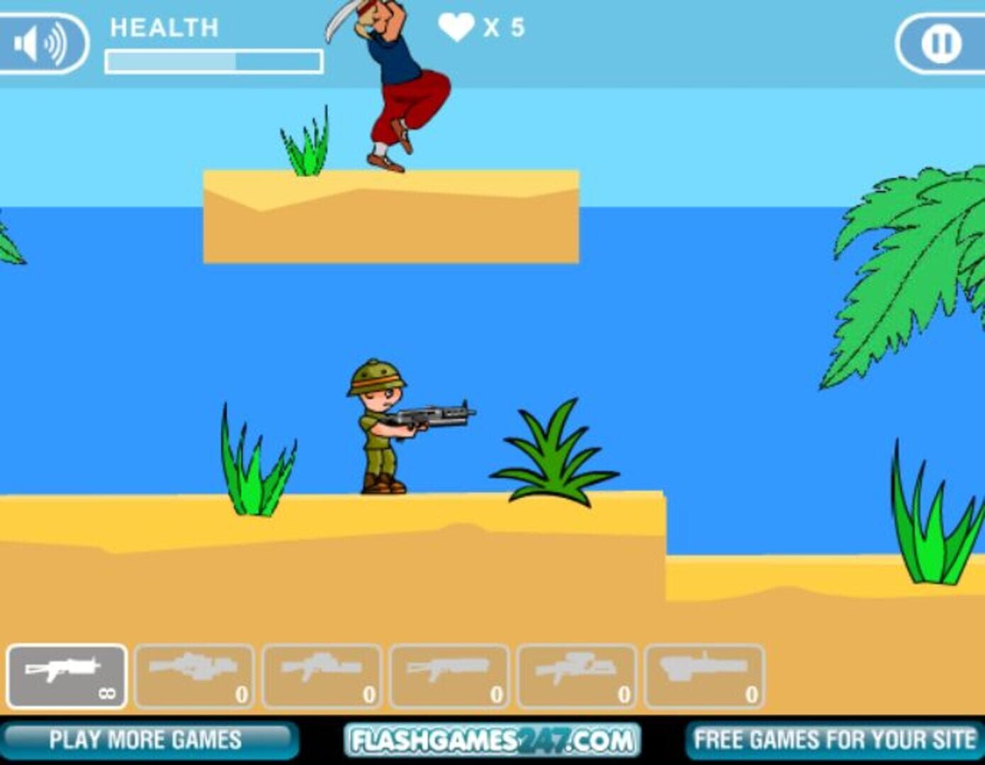 Arny's Battle Carribeans · 游戏截图
