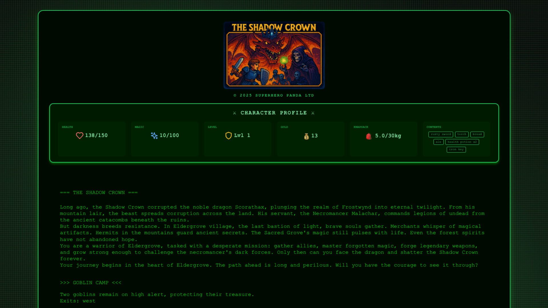 The Shadow Crown: Frostwynd Chronicles · 游戏截图