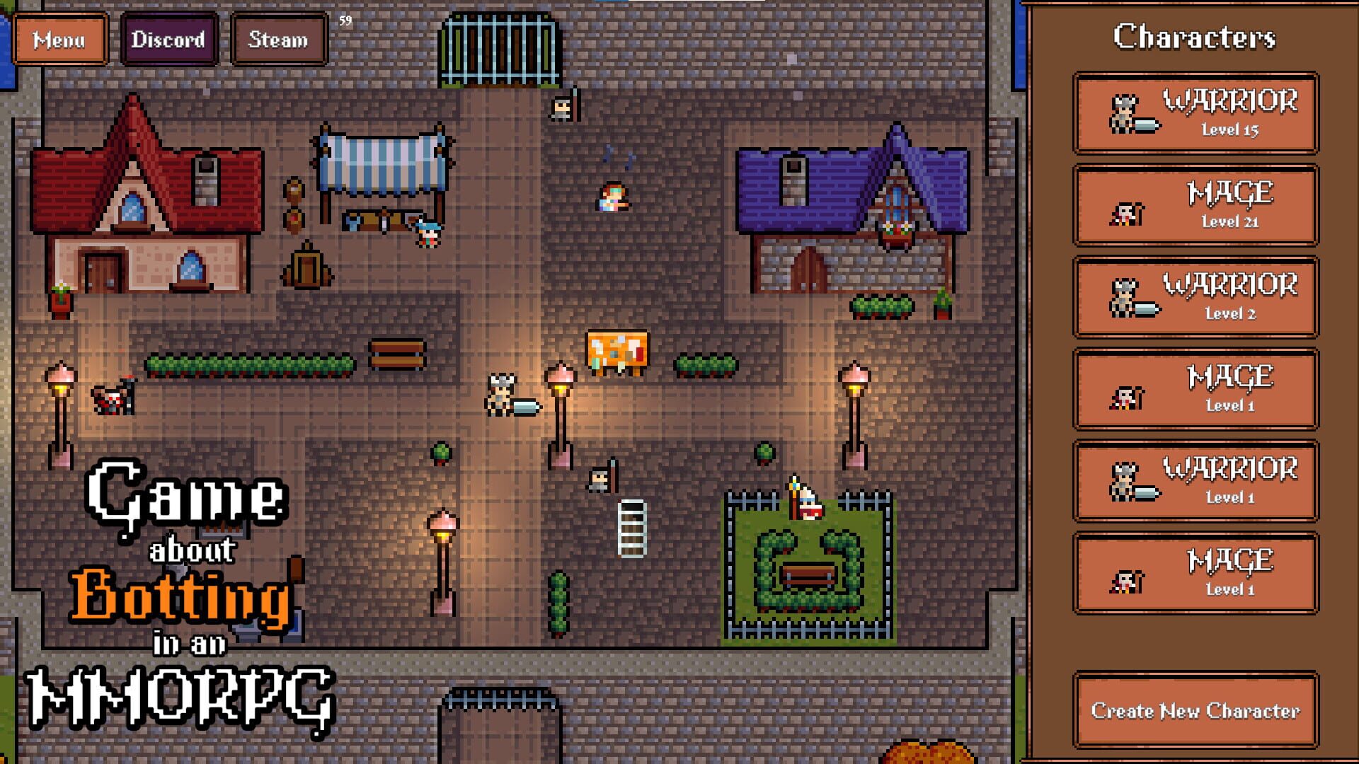 Game About Botting in an MMORPG