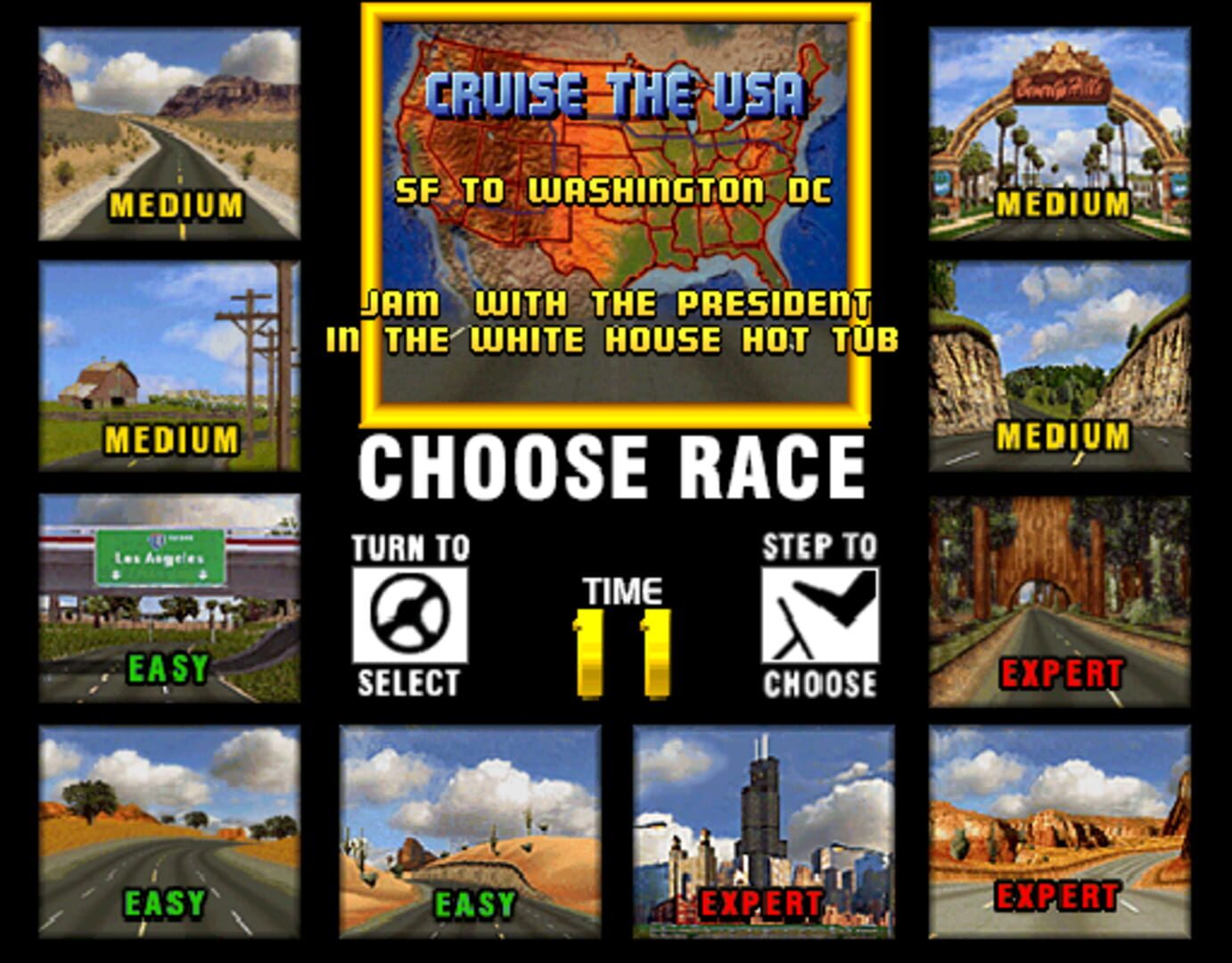 Capture 1 de Cruis'n USA