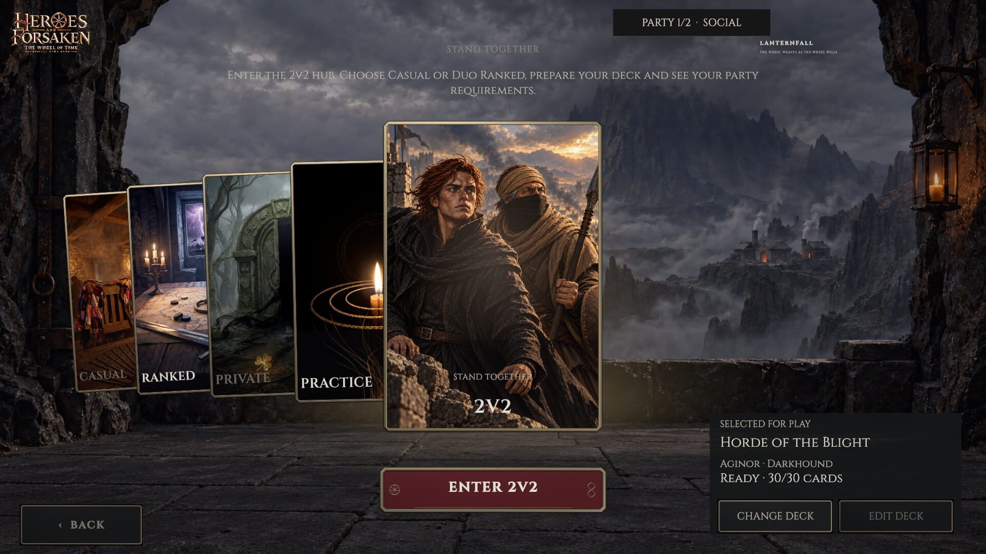 Heroes and Forsaken: The Wheel of Time Digital Card Game Screenshot