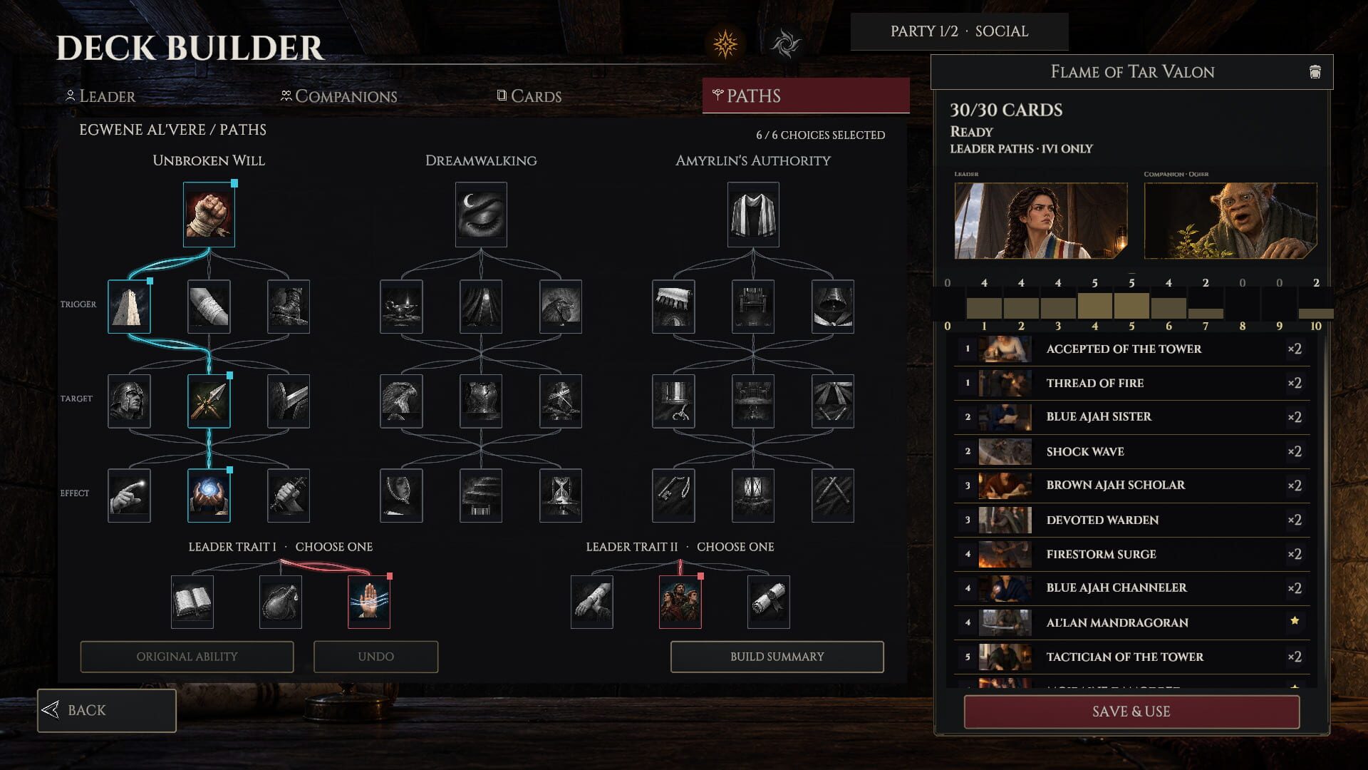 Heroes and Forsaken: The Wheel of Time Digital Card Game Screenshot