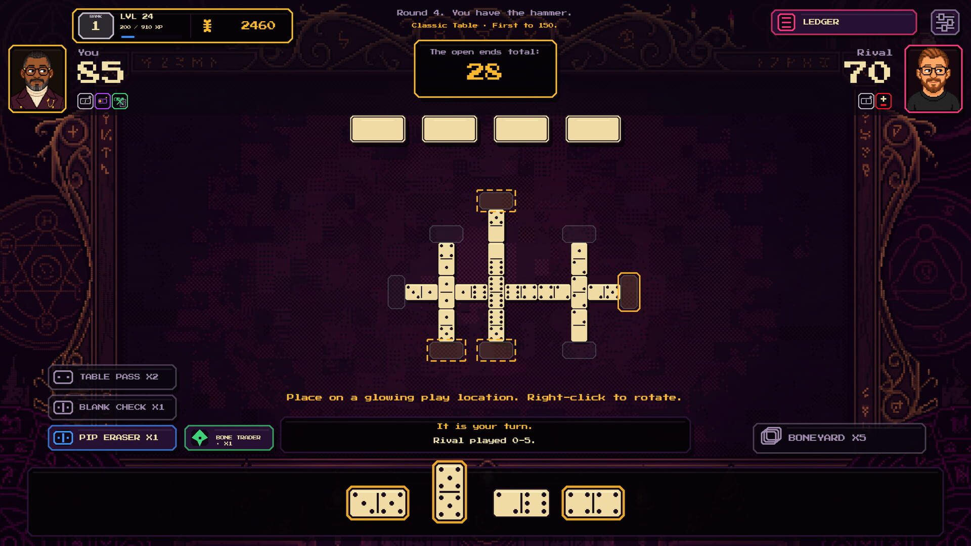 House of Pips: a Domino Roguelike