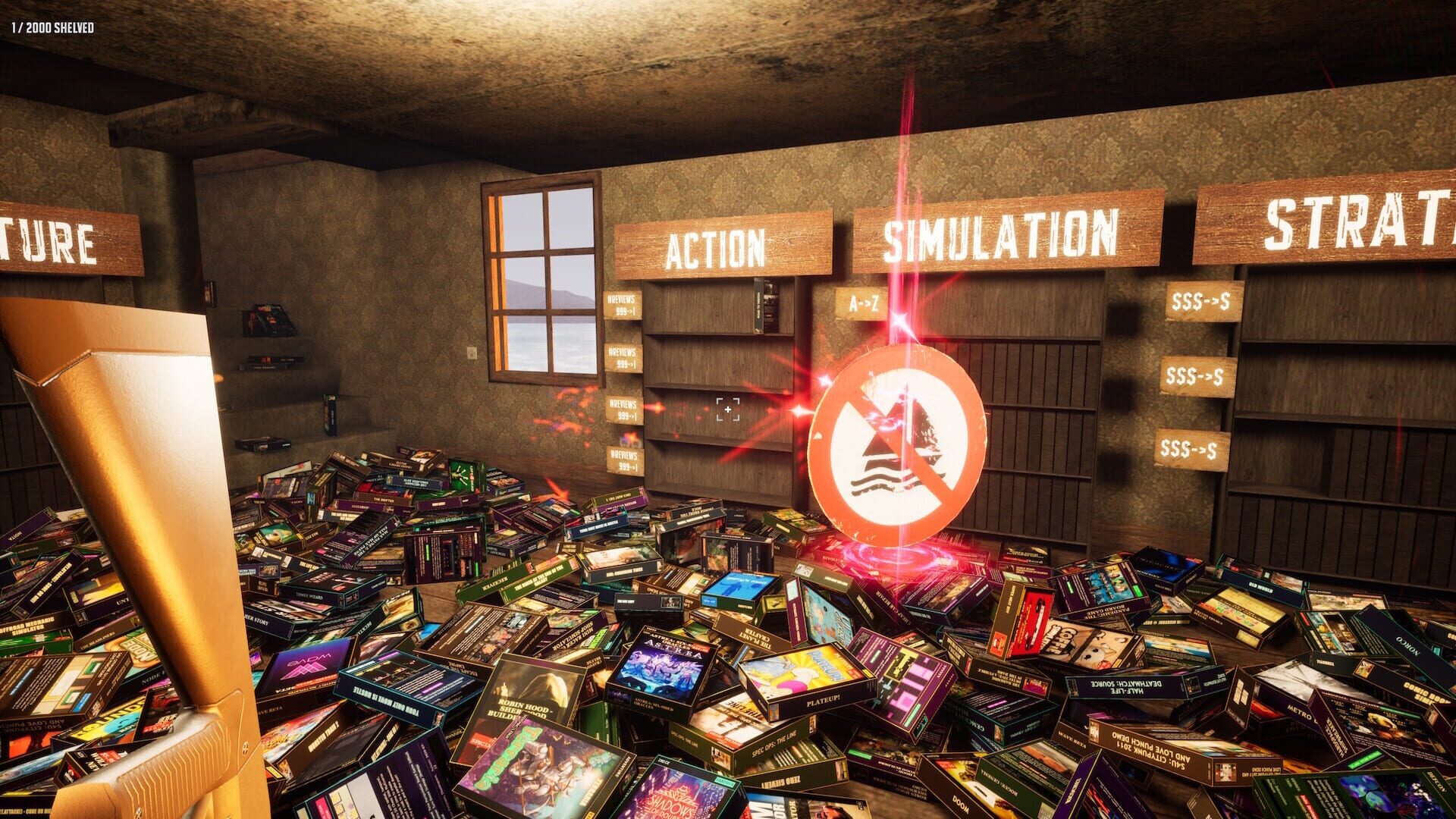 Game Shelver 99: I Must Organize My Steam Library and Defend It Against Pirates With a Shotgun