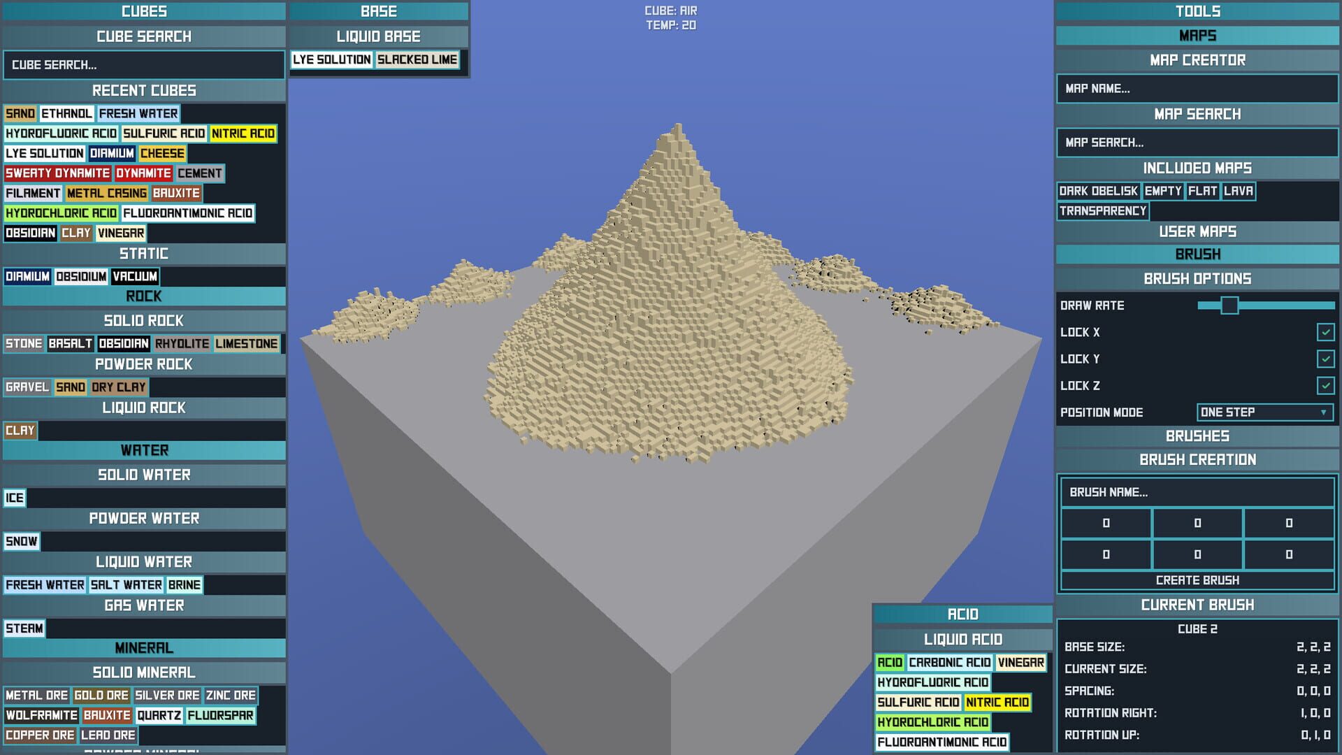 Falling Cubes