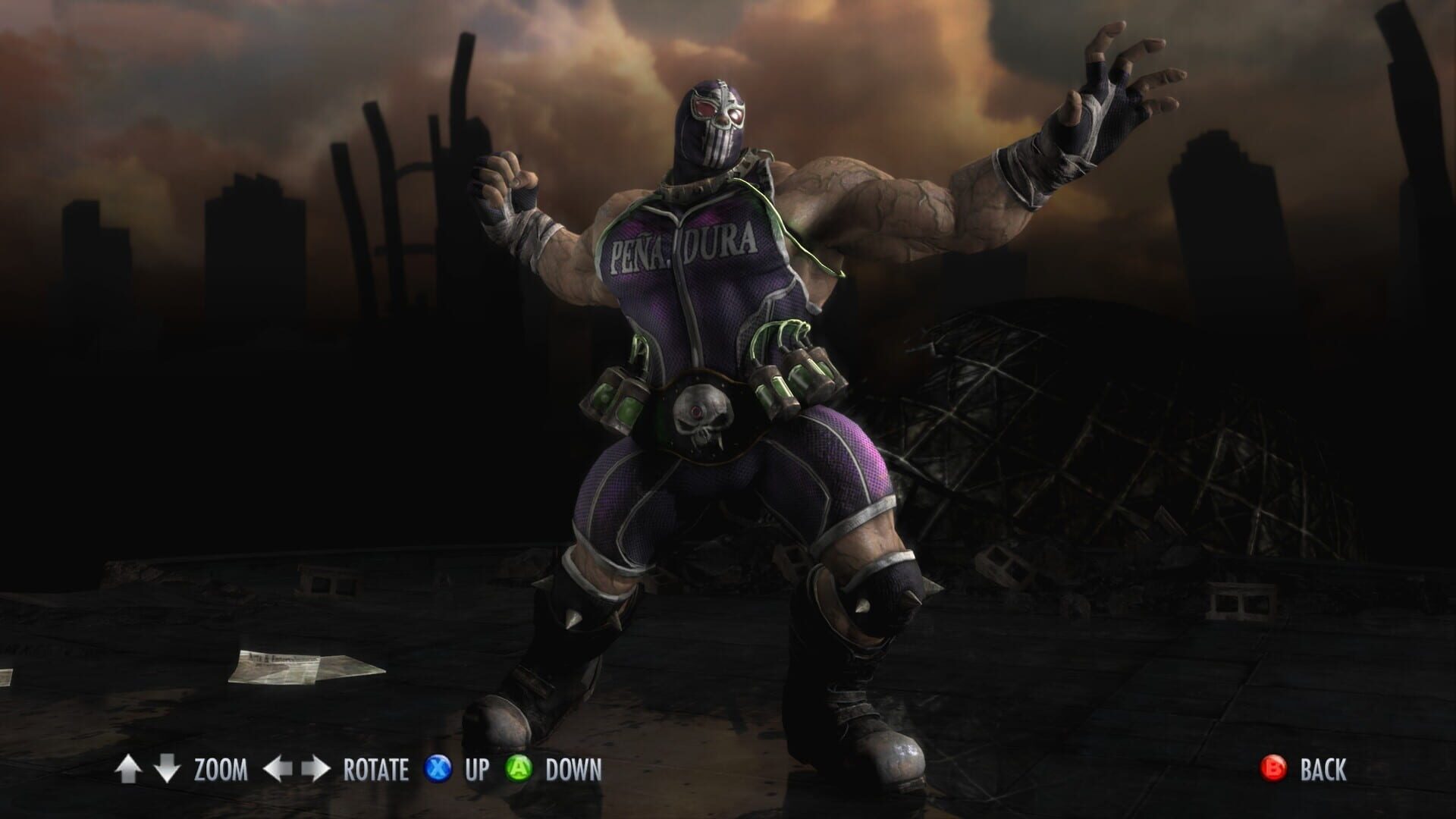Injustice: Gods Among Us - Compat Pack 2: Luchador Bane Skin · 游戏截图