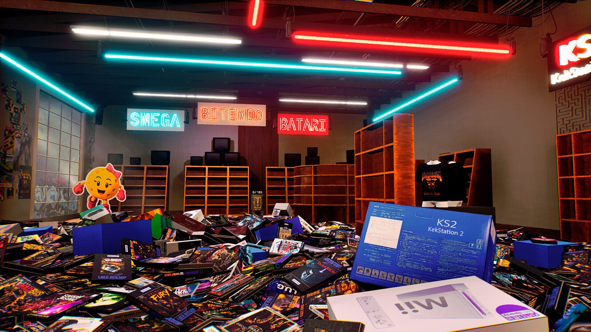 My Cat Scattered Games: Tidy Videogame Supermarket Screenshot