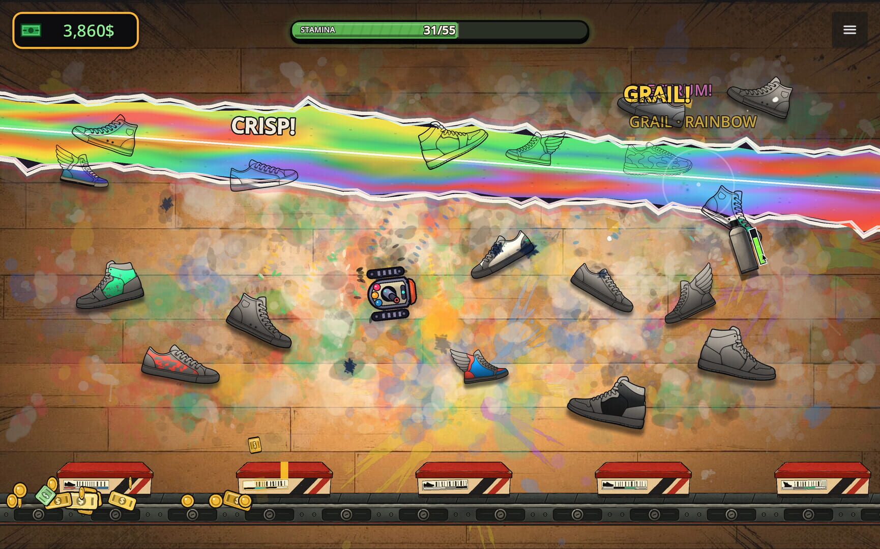 Spray to Grail · 游戏截图